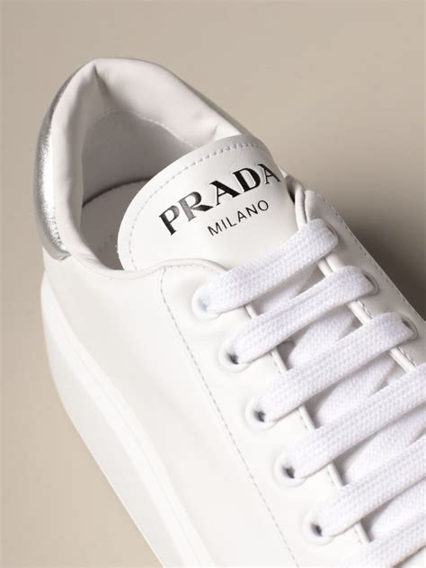 sneaker donna prada outlet|prada white high top sneakers.